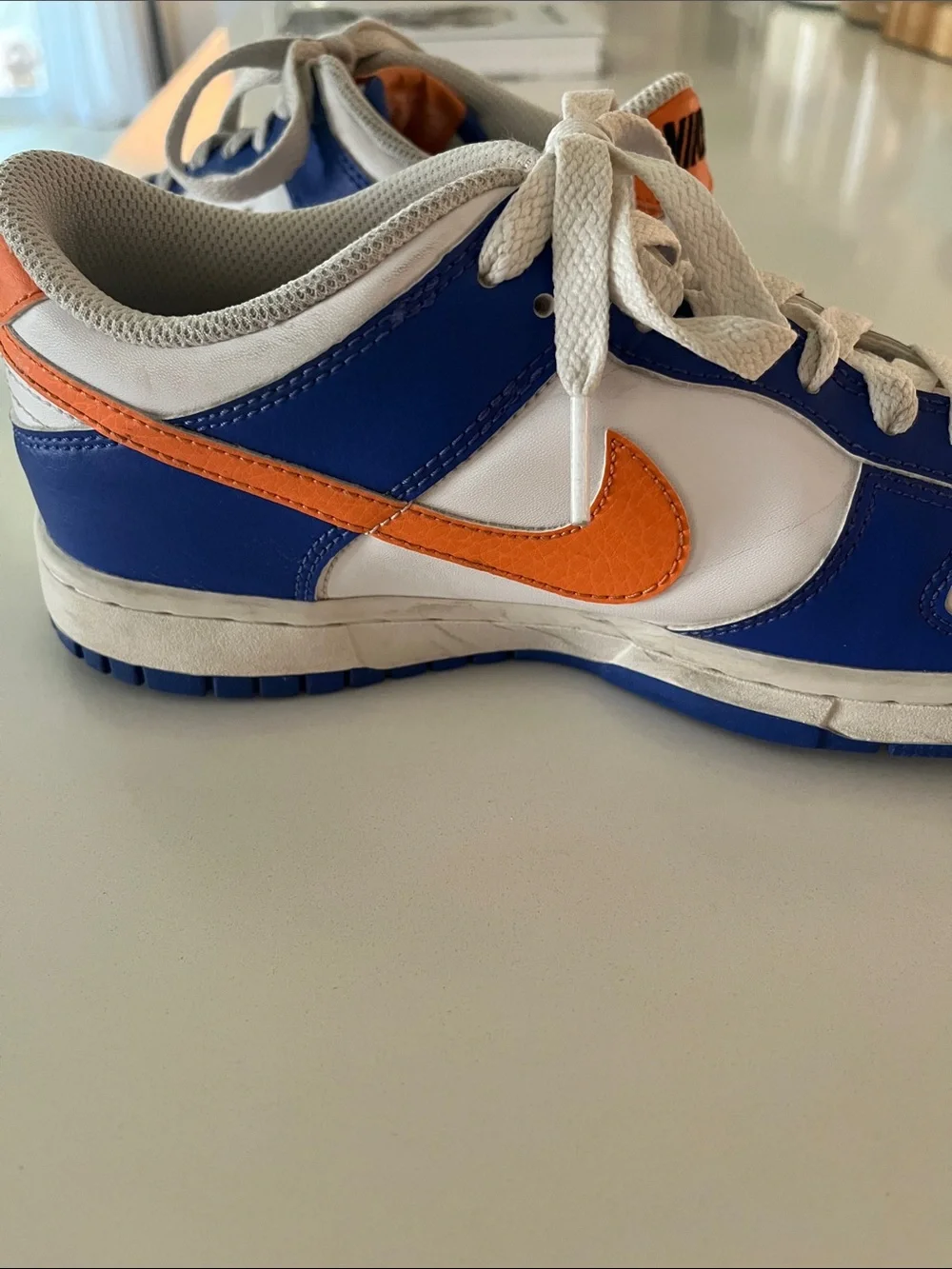 Boys Nike Dunks Low - Blue/Orange - size 6Y